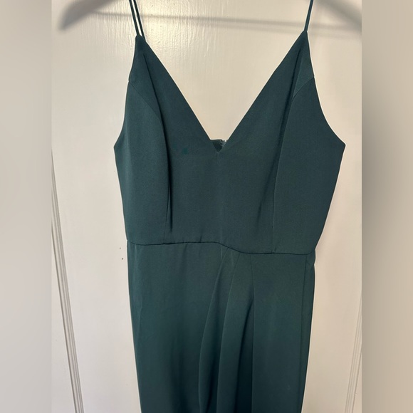 Shona Joy. Size AUS 6/ US size 2. Dark green midi dress. Worn once. - Picture 2 of 4